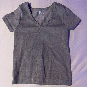 Grey Scretchy Short Sleeve Shirt
